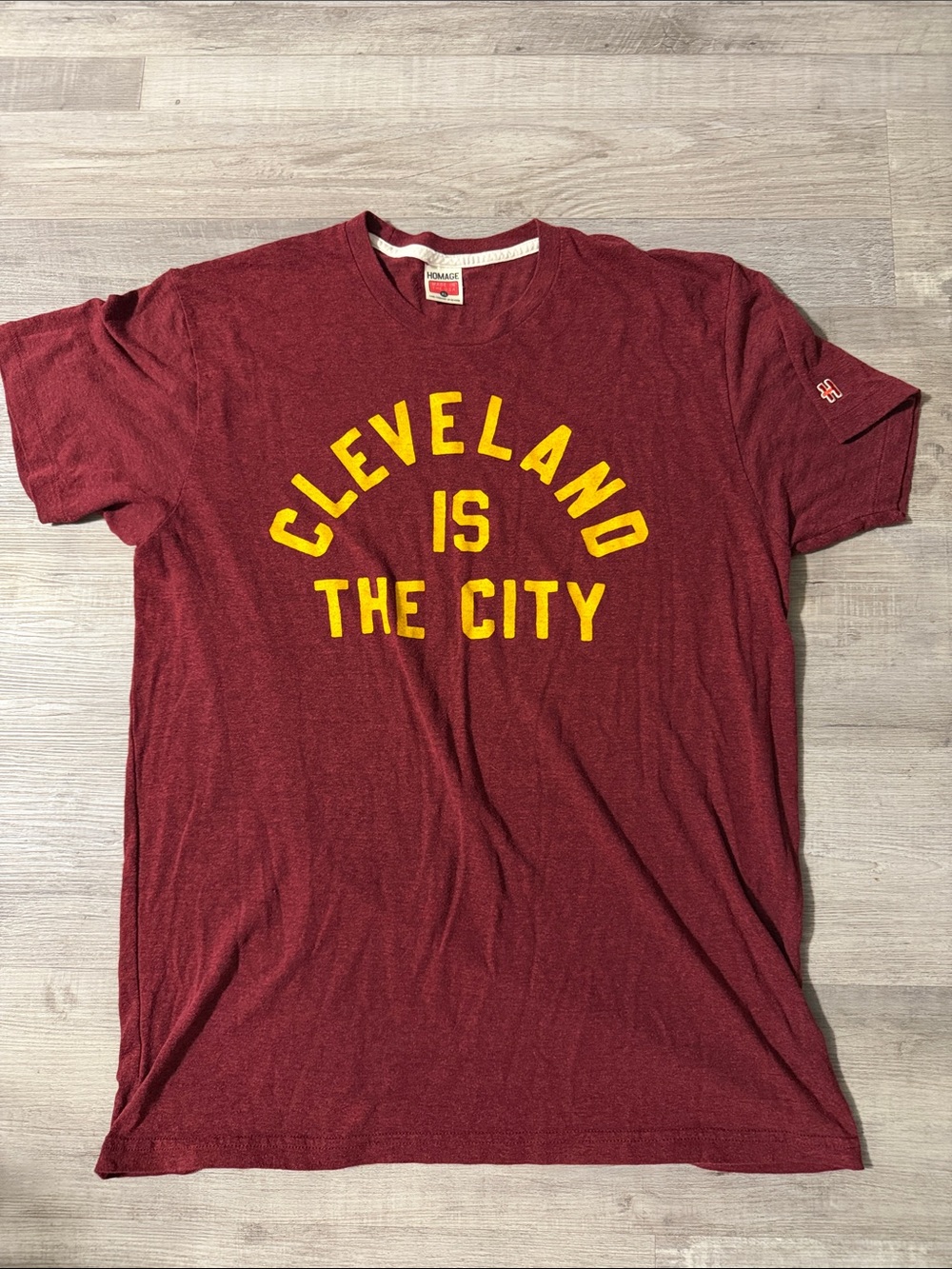 Men’s Homage Cleveland Is The City shirt
